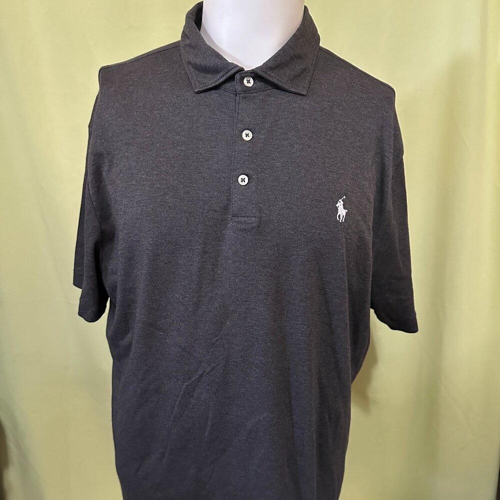 Polo Ralph Lauren Custom Slim Fit 3 Button Men's Dark Gray Shirt Size XL